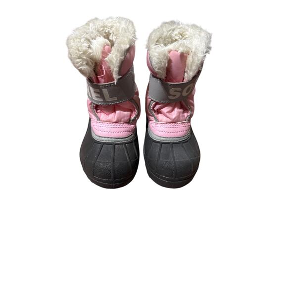 Sorel Snow Commander Boot Unisex Children's Winter Boots Size 7 Pink - Picture 8 of 9